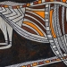 Interprétation d'Art Aborigène - Acrylique, sable sur Arches 650grs - 50x70.